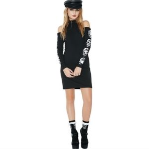 Killstar Luna morte bodycon mini dress